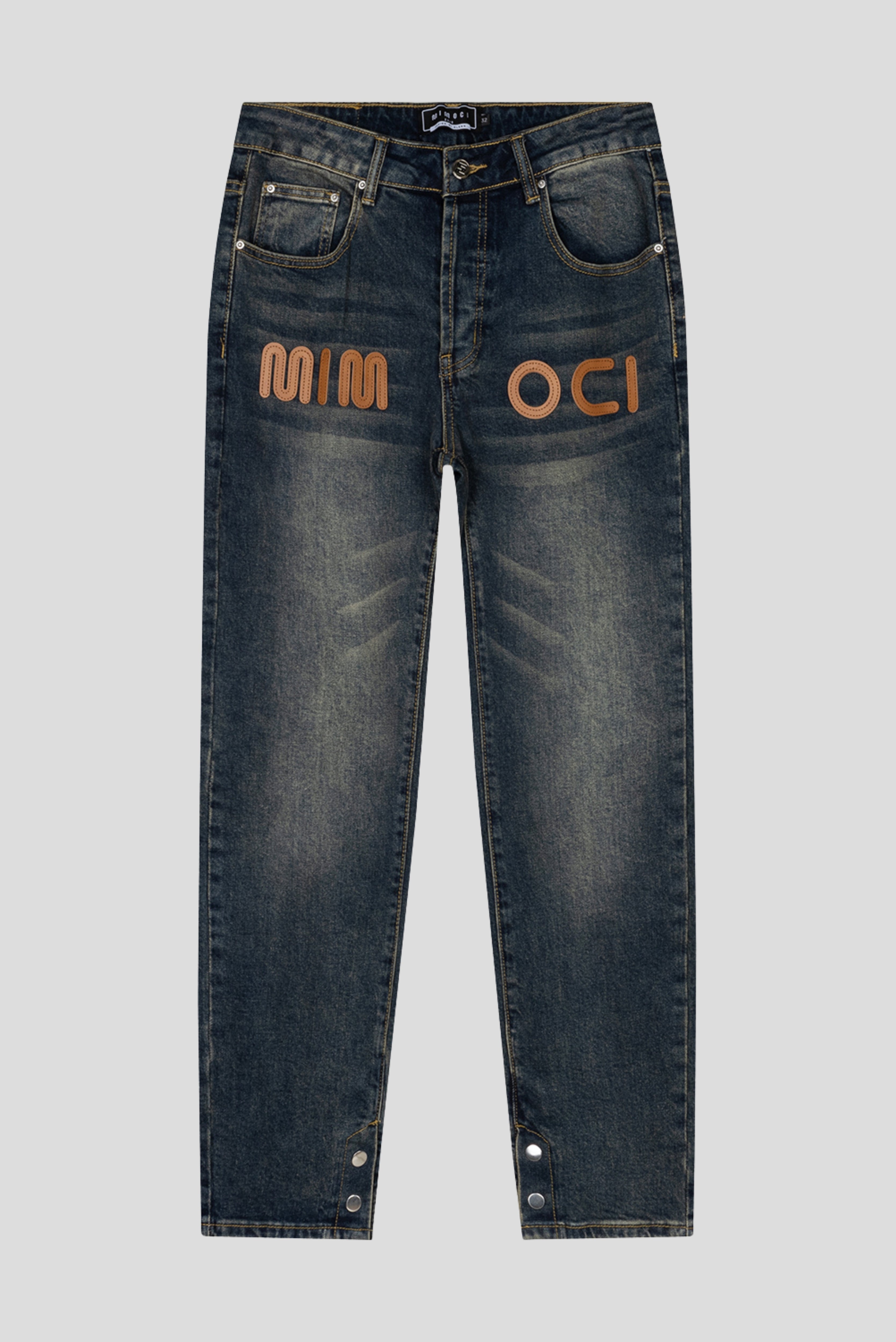 LOOSEFIT LEATHER DENIM
