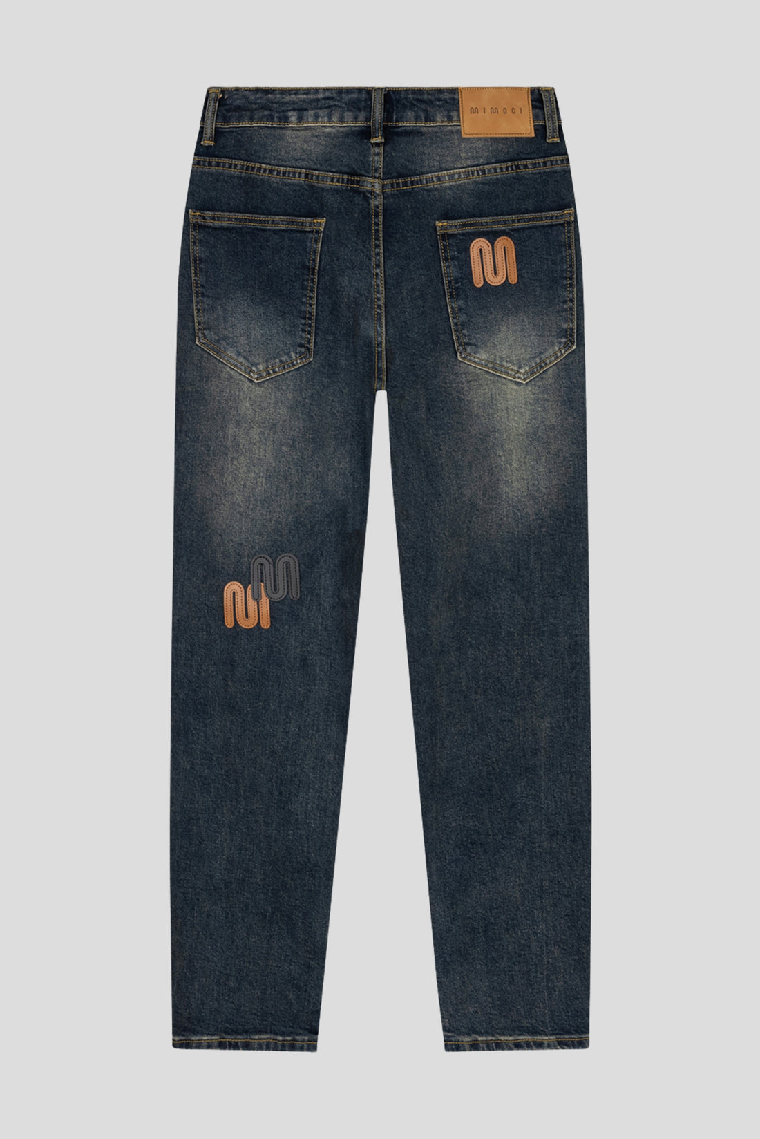 LOOSEFIT LEATHER DENIM