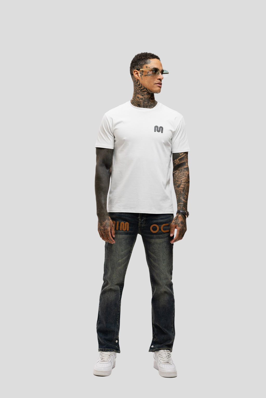LOOSEFIT LEATHER DENIM
